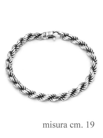 Collezione uomo - Bracciali uomo - 11346 CM.19 BRACCIALE TORCHON Y GIOVANNI RASPINI