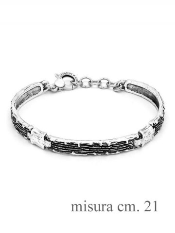 Bracciali - Collezione uomo - 11332 BRACCIALE GRAFFIATO CM 21 GIOVANNI RASPINI