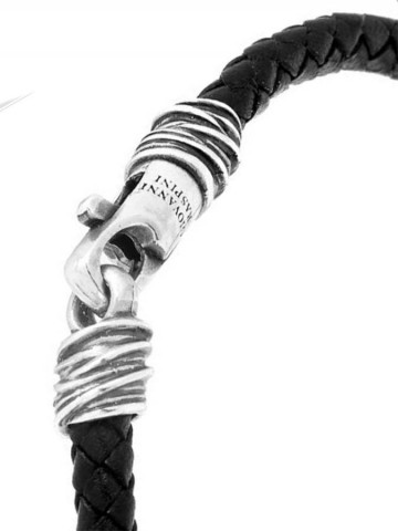 Collezione uomo - Bracciali uomo - 11355L CM.21 BRACCIALE CUOIO FILI GIOVANNI RASPINI