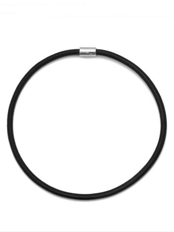 Collezione uomo - Bracciali uomo - 11351 BRACCIALE/COLLANA CUOIO NERO GIOVANNI RASPINI