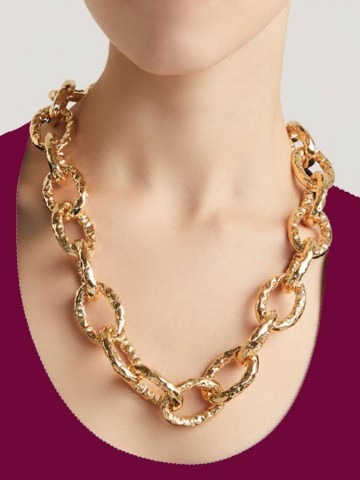 Collane - Rock - 11678 COLLANA STONE LUNGA DORATA DI 60 CM. GIOVANNI RASPINI