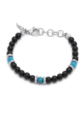 Collezione uomo - Bracciali uomo - 11651 BRACCIALE TANGO BLACK AND BLUE GIOVANNI RASPINI