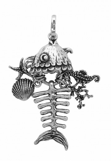 Charms - Mare - 6436 charm PESCE ANELLO GRANDE OCEAN GIOVANNI RASPINI