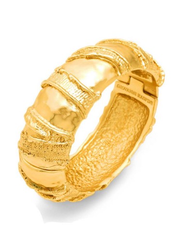 Bracciali - Nomad - Gioielli in bronzo dorato - N0022 BANGLE DUNE in bronzo dorato 18kt GIOVANNI RASPINI