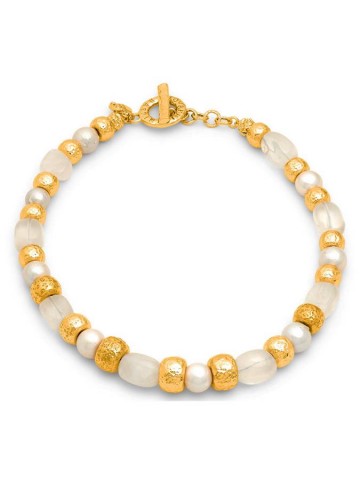 Collane - Nomad - Gioielli in bronzo dorato - N0026 COLLANA CRYSTAL in bronzo dorato a 18kt GIOVANNI RASPINI