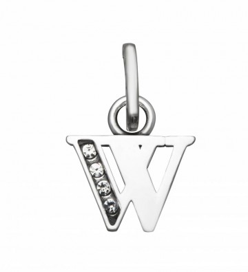 Charms - Lettere e numeri - 12161 CHARM W CRYSTAL GIOVANNI RASPINI
