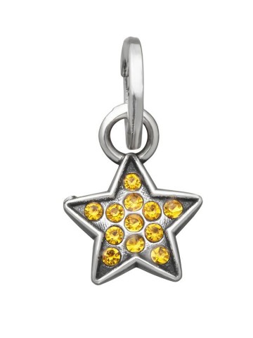 Charms - Fantasy e vari - 12166 CHARM STELLA CRYSTAL GIALLO GIOVANNI RASPINI