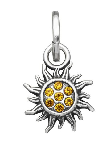 Charms - Fantasy e vari - 12168 MINI CHARM SOLE CRYSTAL GIALLO GIOVANNI RASPINI