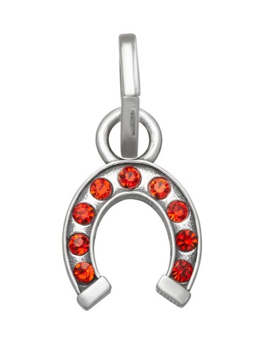 Charms - Amuleti e portafortuna - 12176 MINI CHARM FERRO DI CAVALLO ROSSO GIOVANNI RASPINI