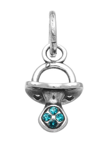 Charms - Baby - 12190 MINI CHARM CIUCCIO CRYSTAL AZZURRO GIOVANNI RASPINI