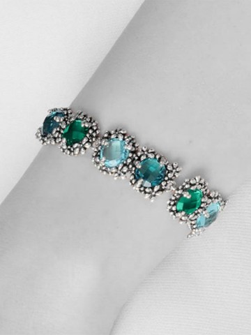 Bracciali - Floral - 12427 BRACCIALE BLU IVY GIOVANNI RASPINI