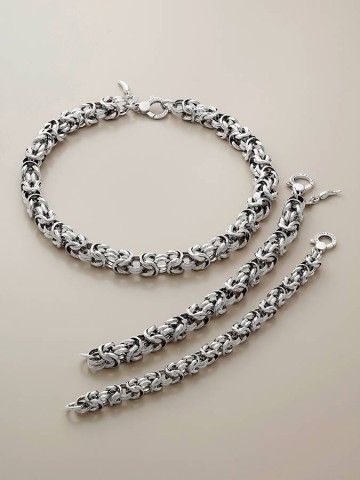 Bracciali - Catene - 12446 BRACCIALE BIZANTINA LUCE GRANDE GIOVANNI RASPINI