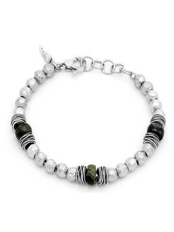 Bracciali - Bracciali uomo - 11858/L BRACCIALE SFERE DIASPRO E FILI GIOVANNI RASPINI